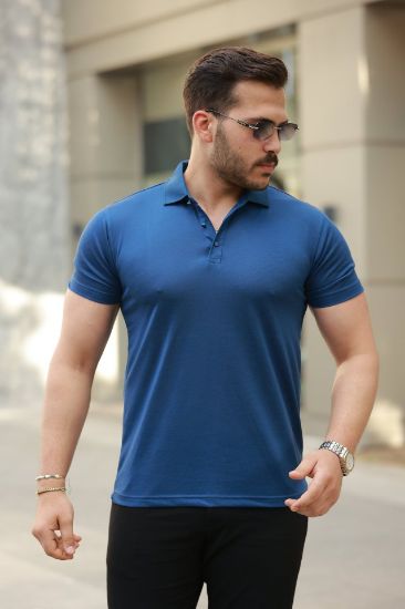Erkek Yakalı Kısa Kollu Tişört resmi